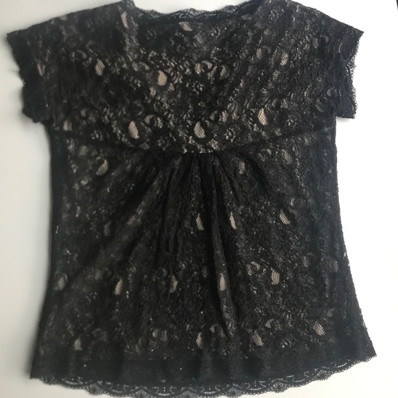 NY&co Black Lace top - Picture 8 of 8